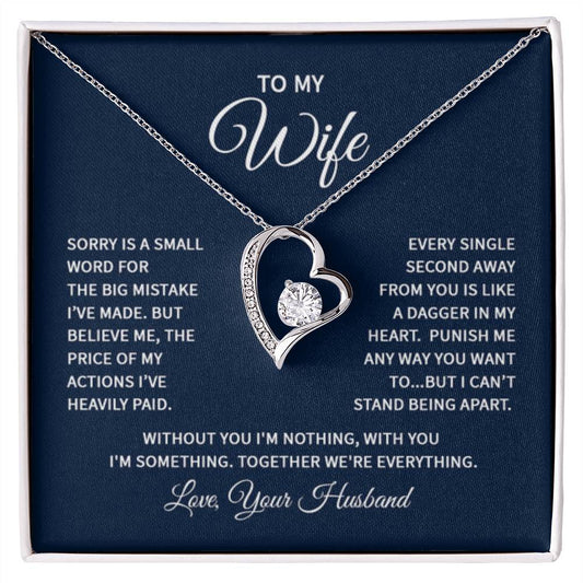 Wife Jewelry Gift from Husband - Sweet Romantic Gift for Valentine’s Day - Forever Love Necklace - Personalize Memories