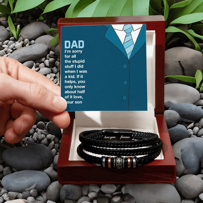Dad You only know about half of it love - Gift from Son to Dad - Love You Forever Bracelet - Personalize Memories