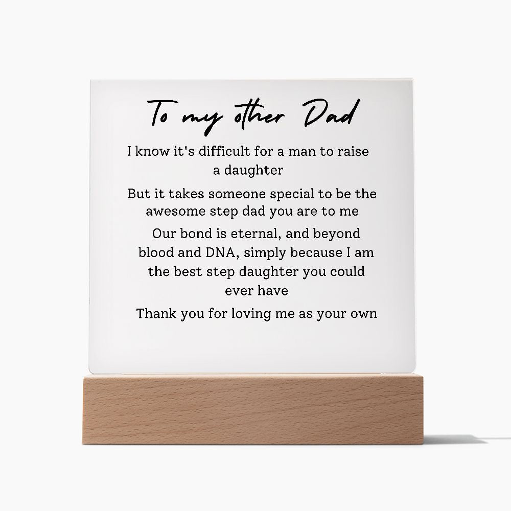 To Step Dad - Personalized Acrylic Plaque - It Takes Someone Special - PM0112