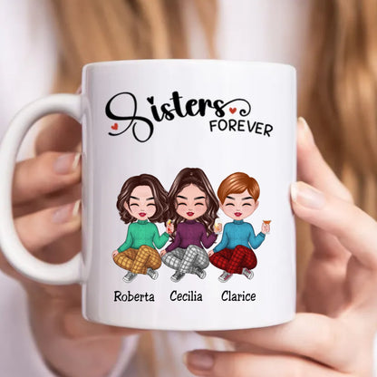 Sisters Forever - Personalized Mug | Gift for Sister - Personalize Memories
