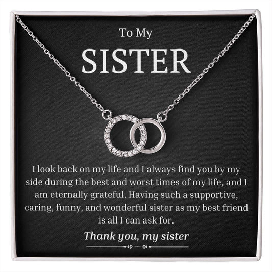To My Sister - I Always Find You By My Side - Perfect Pair Necklace