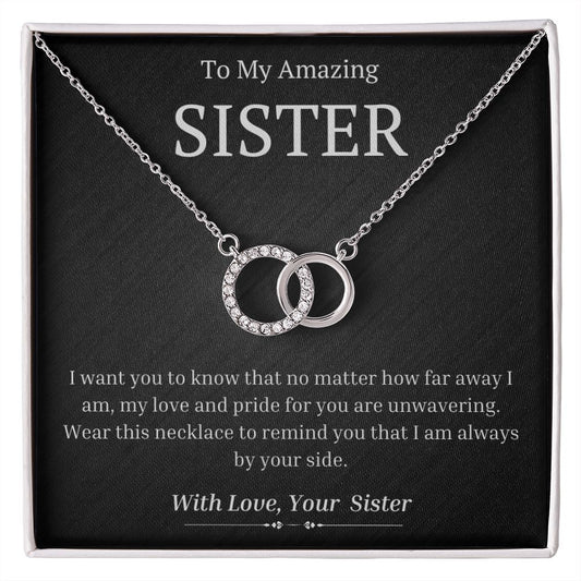 To My Amazing Sister, from Sister - My Love And Pride For You Is Unwavering - The Perfect Pair Necklace