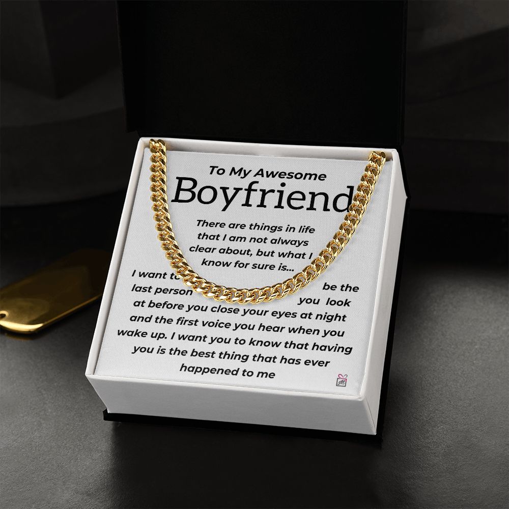 To Boyfriend - The Best Thing - Cuban Chain