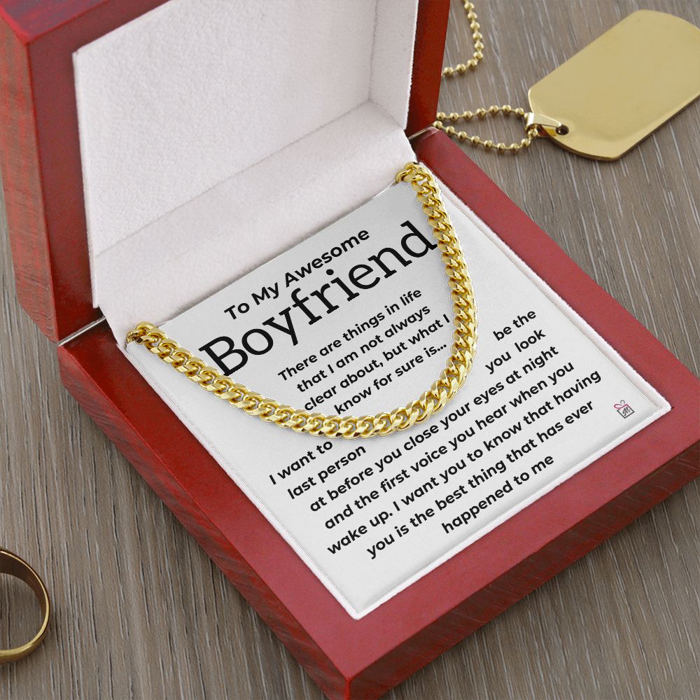 To Boyfriend - The Best Thing - Cuban Chain