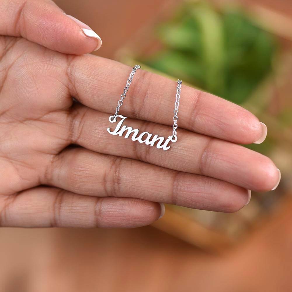 Customized Gift for Girlfriend - A Glimpse Of Your Perfection - Personalized Name Necklace